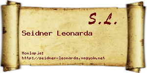 Seidner Leonarda névjegykártya